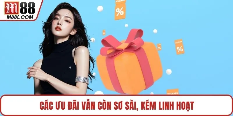 Các ưu đãi vẫn còn sơ sài, kém linh hoạt