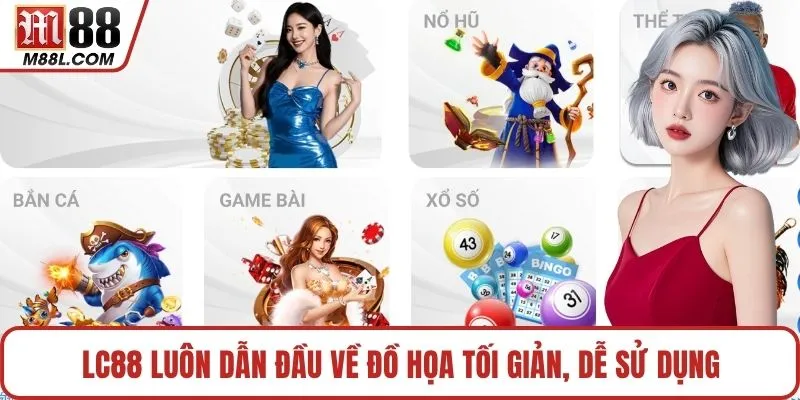 LC88 luôn dẫn đầu về đồ họa tối giản, dễ sử dụng